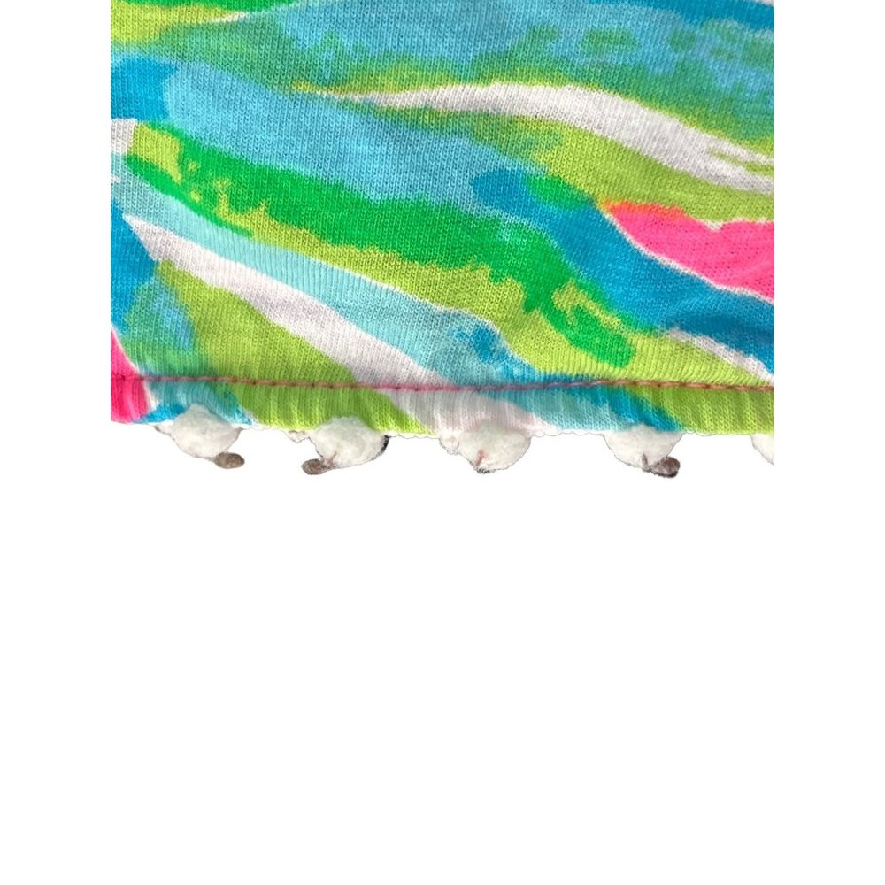 Lilly Pulitzer Girls Mini Enna Dress Royal Lime Size Large - Picture 3 of 8